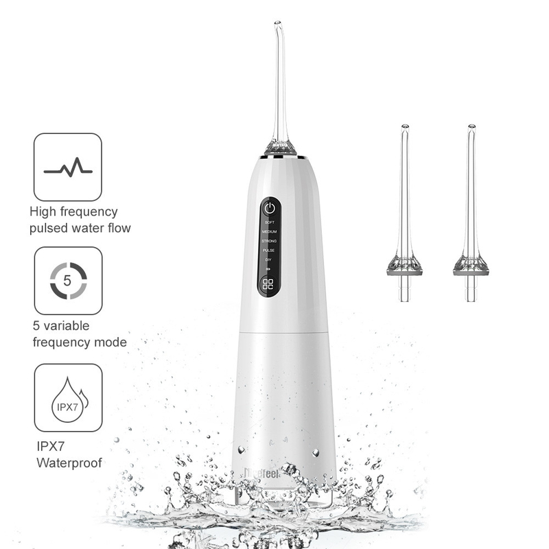 FC2661 Nicefeel Flosser น้ำไร้สาย, เครื่องชลประทานในช่องปากด้วย 5 โหมด