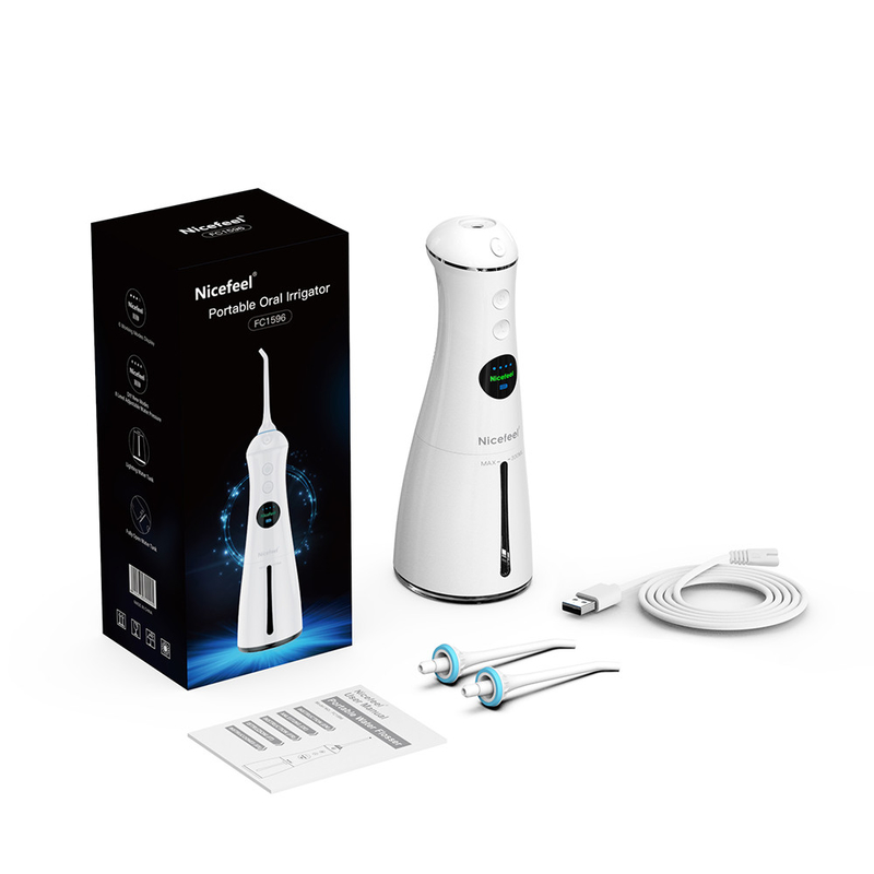 6 + โหมดการทำงาน IPX7 ไฟฟ้า Water Jet 300ml Oral Hygiene Oral Irrigator ฟัน Whitening Water Flosser ไหมขัดฟัน