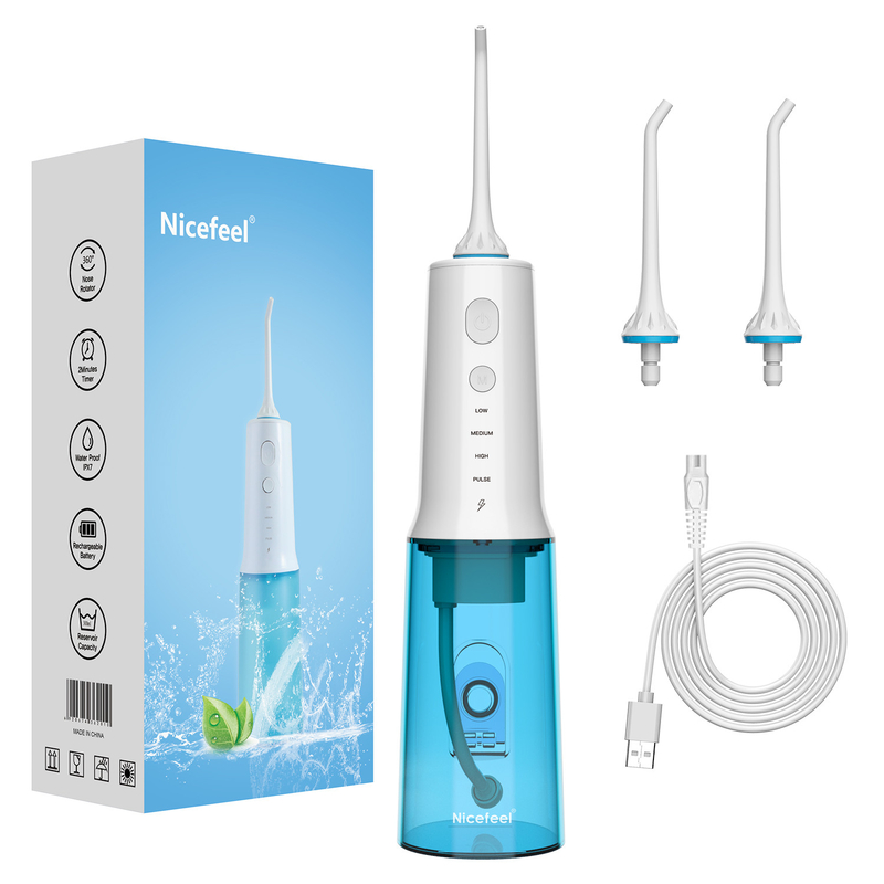 Nicefeel Oral Care น้ำยาล้างช่องปากไร้สายแบบพกพา 300ml ถังเก็บน้ำทรงพลัง
