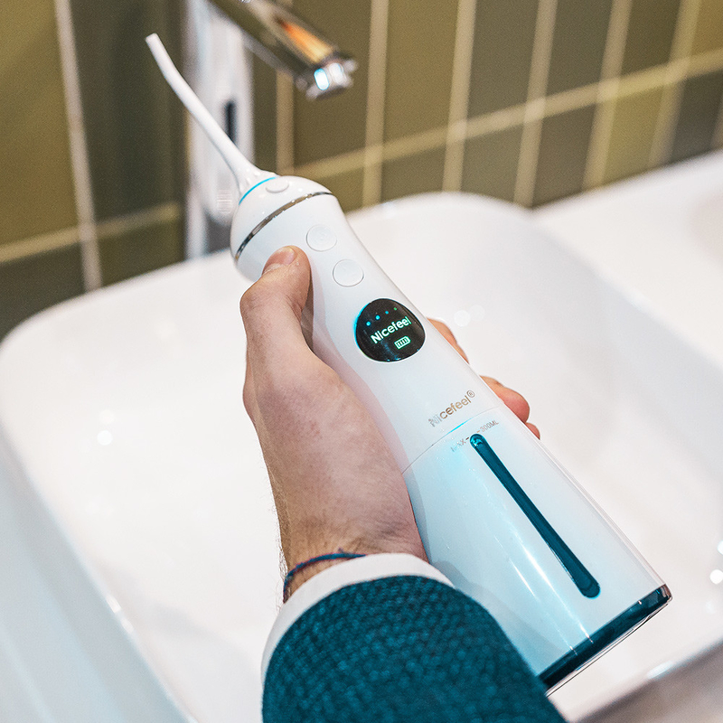 300ml Electric Jet Flosser น้ำไร้สาย, 6 โหมดการทำงาน Water Jet Dental Flosser