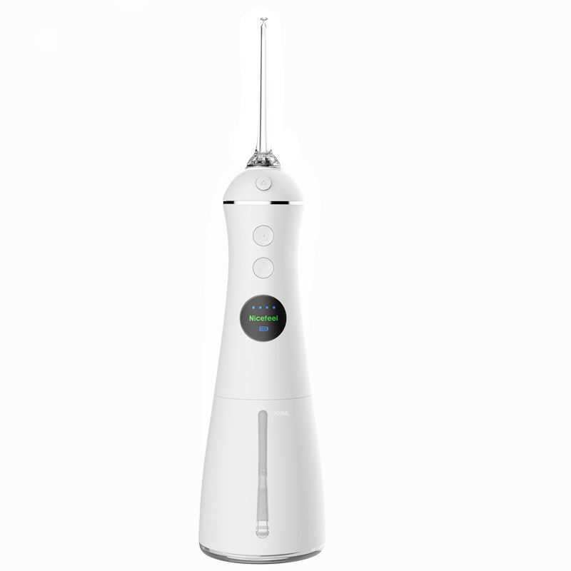 IPX7 Irrigator ปากแบบชาร์จได้ 300mL, Flosser น้ำแบบพกพาสำหรับทำความสะอาดฟัน