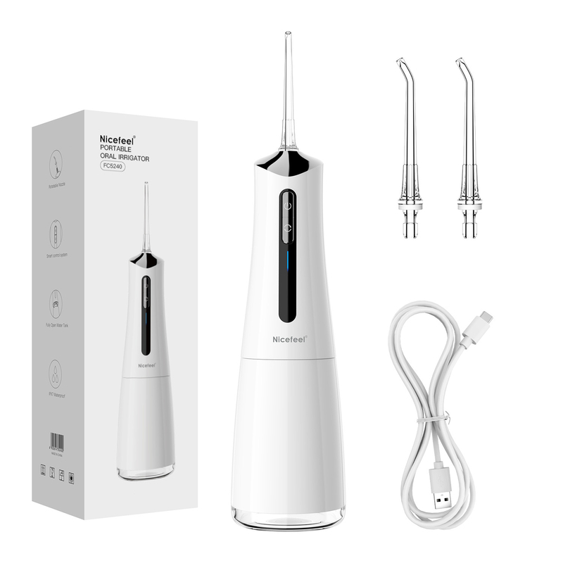 4 โหมดการทำงาน 300ml Electric Jet Flosser น้ำแบบพกพาไร้สายทำความสะอาดช่องปาก