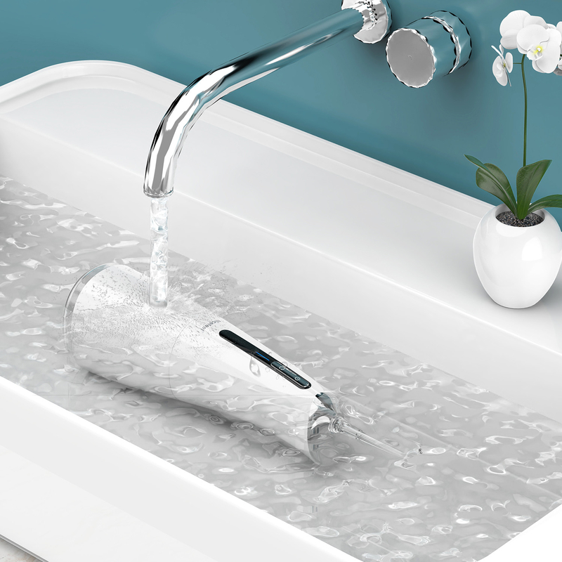 4 โหมดการทำงาน 300ml Electric Jet Flosser น้ำแบบพกพาไร้สายทำความสะอาดช่องปาก