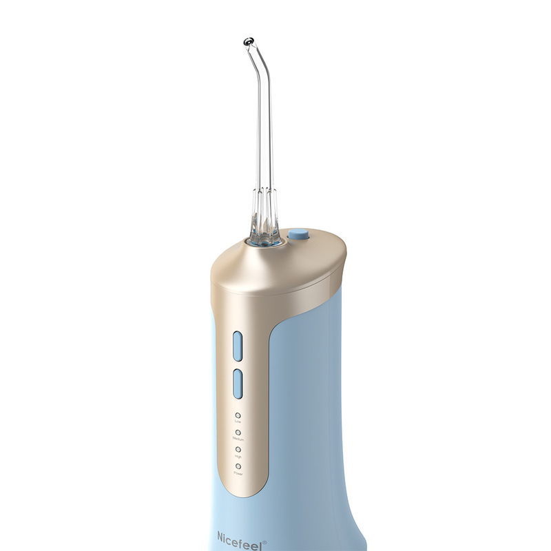 เครื่องทำความสะอาดช่องปากไฟฟ้าเจ็ทไร้สายแบบพกพา Water Flosser IPX7 300ml