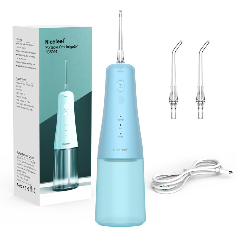 น้ำไร้สาย Flosser ทันตกรรม Irrigator แบบพกพาแบบชาร์จไฟได้