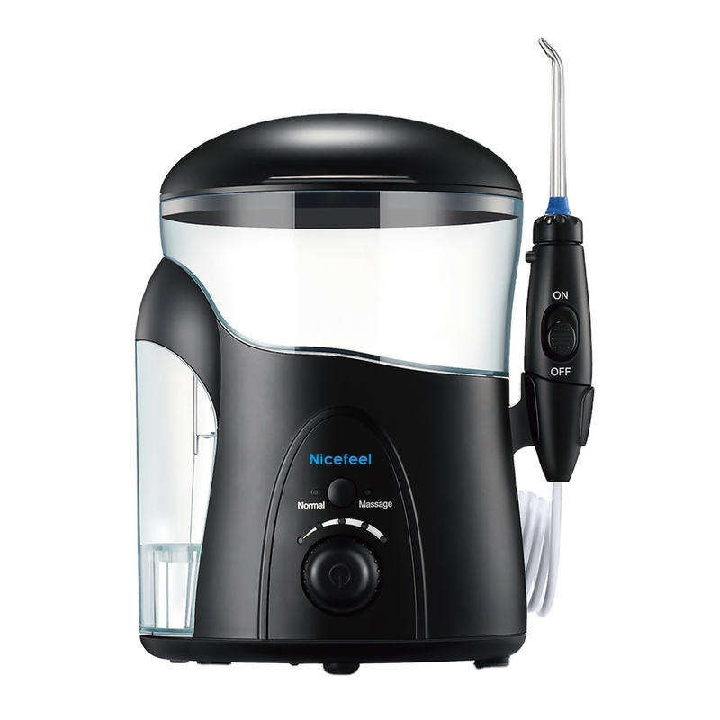 เสียงรบกวนน้อยกว่า 65dB การดูแลฟัน Flosser น้ำสีขาว