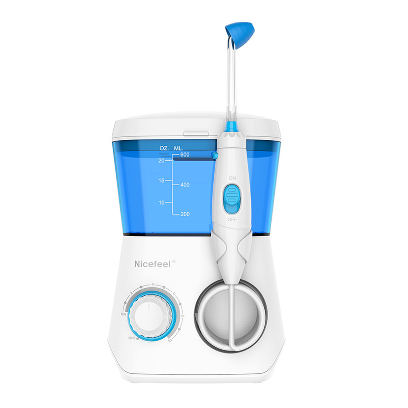 Flosser น้ำแบบพกพาถังขนาด 150 มล. IPX7 ระดับการกันน้ำ 14.1 * 7.4 * 4.9 ซม