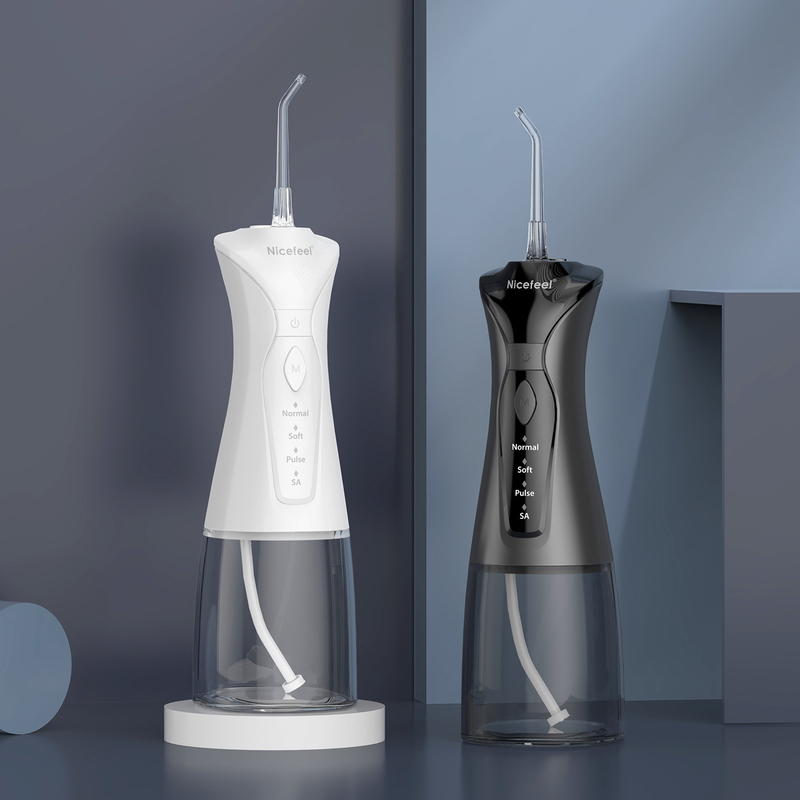 Type C การชาร์จ ABS Nicefeel Water Flosser ไร้สาย 4 ชั่วโมงการชาร์จอย่างรวดเร็ว