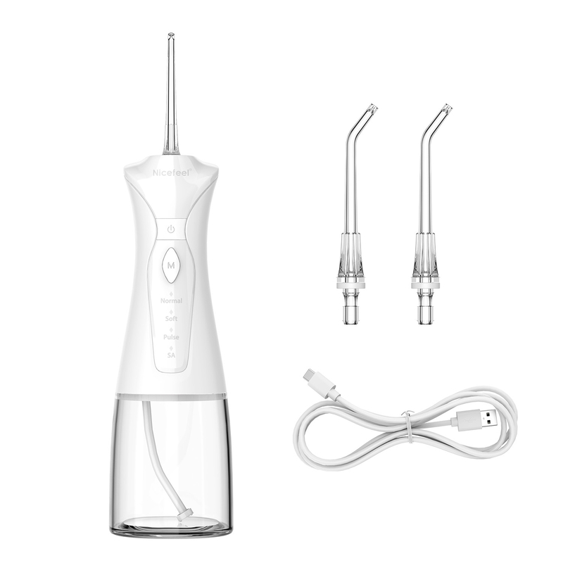 สุขอนามัยช่องปากแบบพกพา Nicefeel Flosser น้ำไร้สาย Type C การชาร์จ