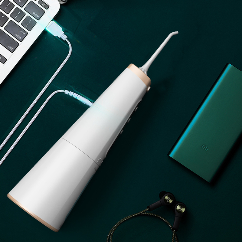 White Ozone Oral Irrigator 0.5kg Dental Care Water Flosser สำหรับใช้ในบ้าน
