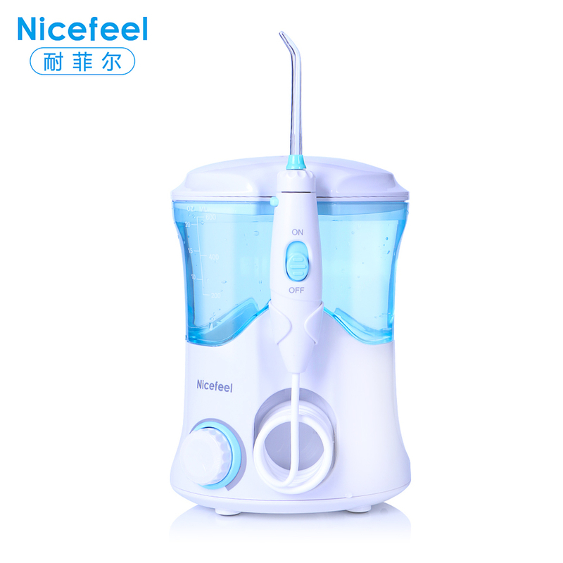 ABS เครื่องชาร์จแบบไร้สาย Nicefeel Water Flosser 1400mAh 300ml เวลาชาร์จ 4 ชั่วโมง
