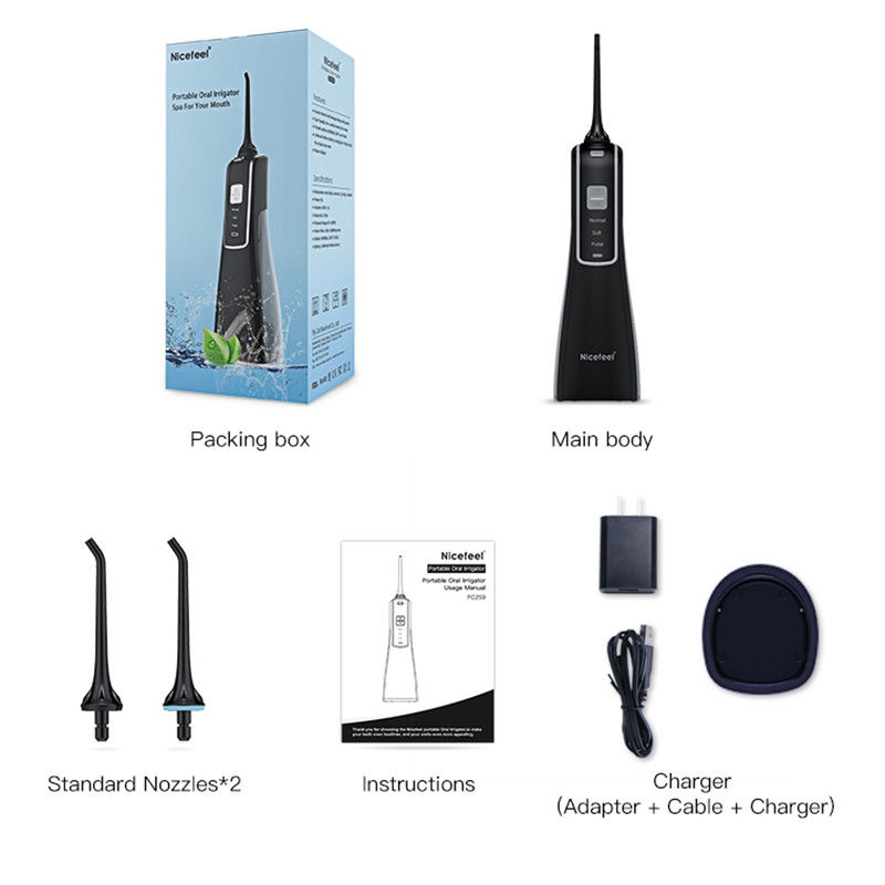 แบบพกพาไร้สายชาร์จน้ำ Flosser,ช่องปาก Irrigator ทำความสะอาดฟันนวดเหงือก (IPX7 กันน้ำ/3 รุ่น)