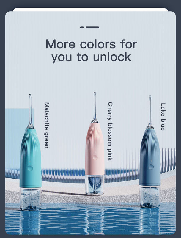 1400-1800 ครั้ง / นาที Mini Water Flosser Food Grade ABS สำหรับการดูแลช่องปาก