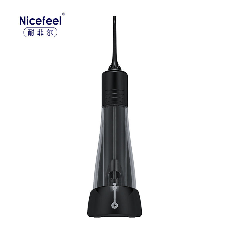 Flosser น้ำทันตกรรมแบบพกพาไร้สาย 30-100psi พร้อมการชาร์จแบบไร้สาย