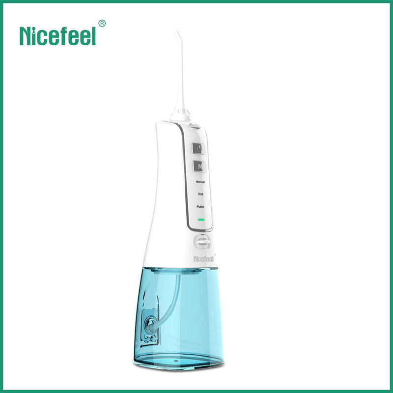 Flosser น้ำไร้สายที่ถอดออกได้ 300ml ถังเก็บน้ำ Handheld Oral Irrigator
