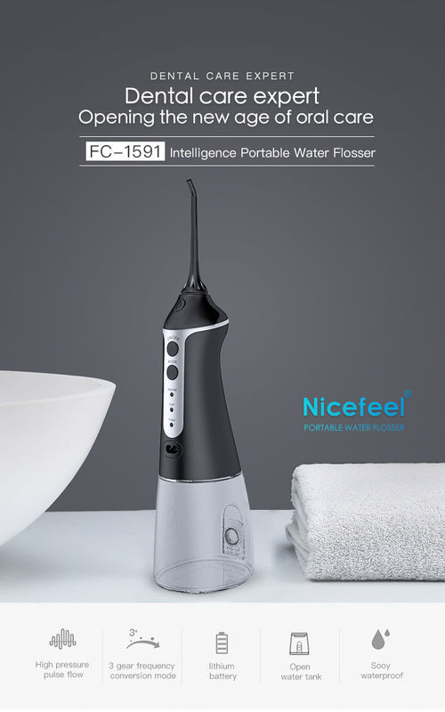 DC5V Nicefeel Flosser น้ำไร้สาย 30-100psi การไหลของพัลส์แรงดันสูง