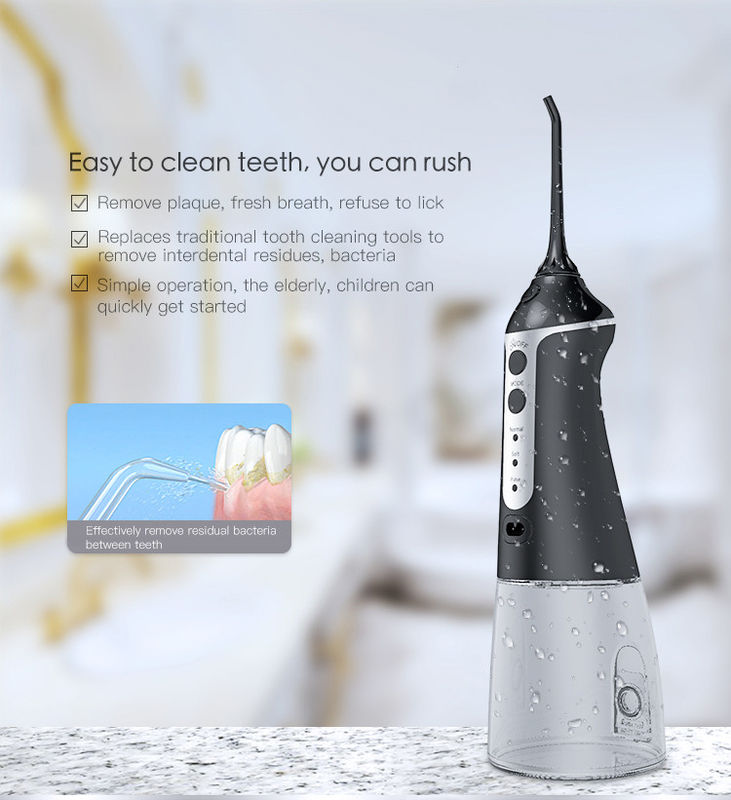 DC5V Nicefeel Flosser น้ำไร้สาย 30-100psi การไหลของพัลส์แรงดันสูง