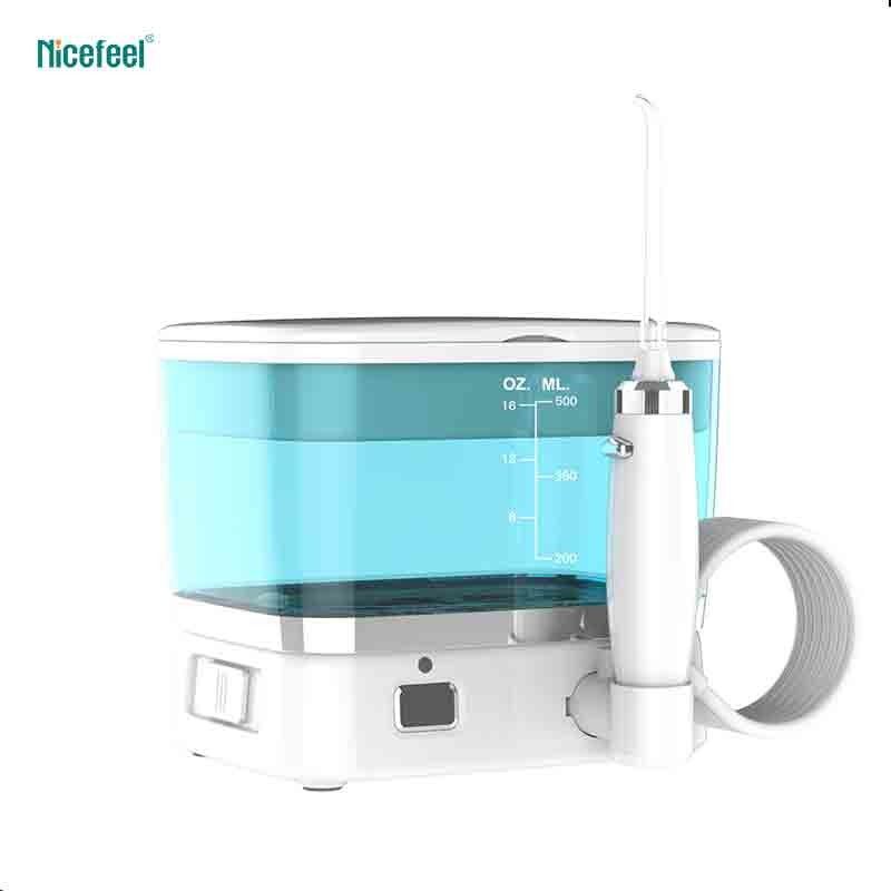 Nicefeel แบบพกพาไร้สายชาร์จน้ำ Flosser พร้อมถังเก็บน้ำ 500ml