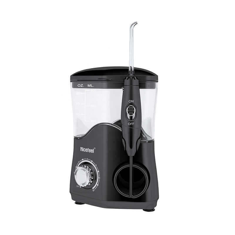 เครื่องชลประทานในช่องปากไฟฟ้า 18W Flosser สำหรับทำความสะอาดฟัน 8 หัวฉีด