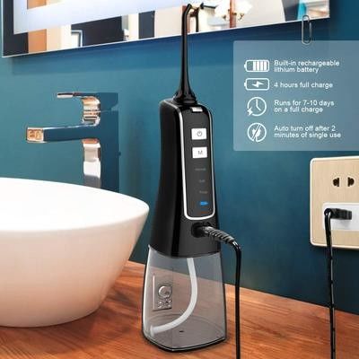 Anti Skid Nicefeel Oral Irrigator ถังเก็บน้ำที่ถอดออกได้ 0.8 มม. คอลัมน์น้ำ
