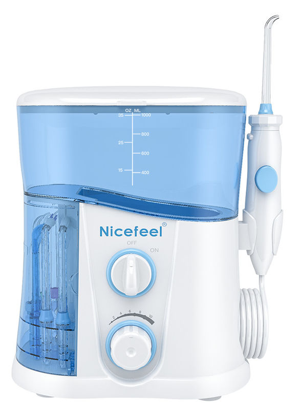 Flosser น้ำ 1000 มล. พร้อมเครื่องฆ่าเชื้อด้วยรังสี UV สำหรับทำความสะอาดฟัน