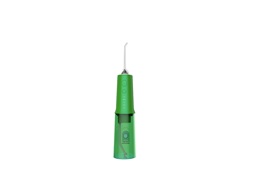 น้ำยาทำความสะอาดฟัน Travel Water Flosser ไร้สาย 320ml 360 องศา Rotating Long Jet Tips