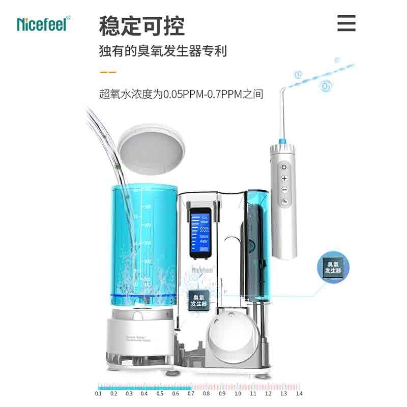 เคาน์เตอร์ถัง 600ml Nicefeel Oral Irrigator สำหรับการดูแลช่องปากทุกวัน