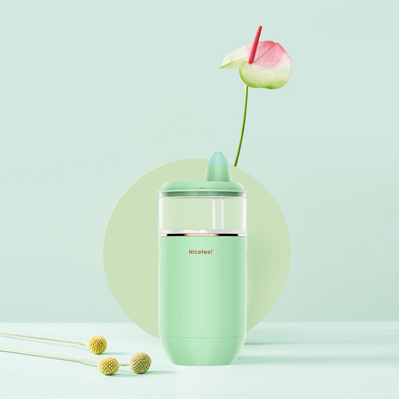 Nicefeel สามโหมดการทำงานทุกวันใช้ Irrigator จมูกไฟฟ้าพร้อมถัง 40ml